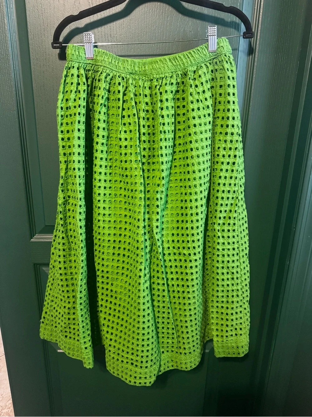 Kate Spade for Target Green Eyelet Midi Skirt - Women's Classic Fit